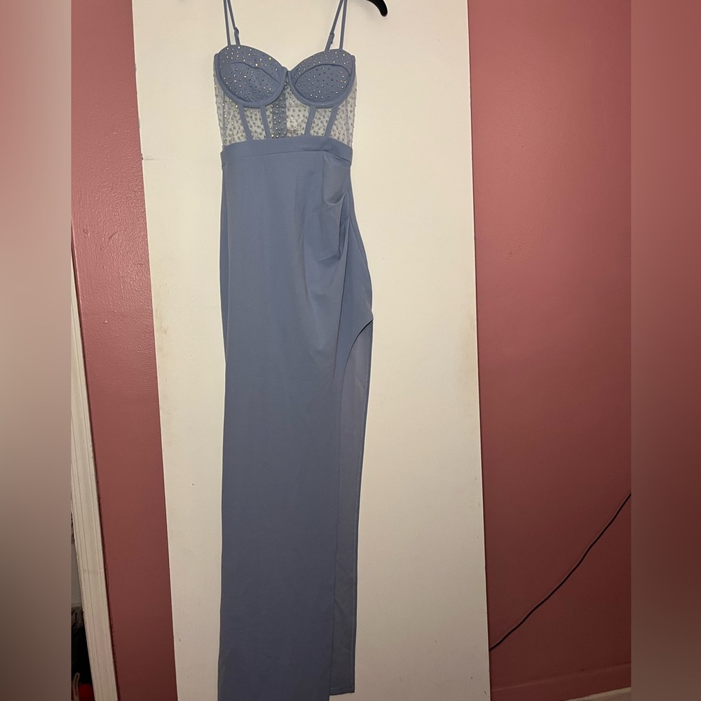 Periwinkle Blue Elegant Dress